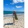 imageBsubseach Womens Long Sleeve Linen Swimsuit Cover Up Button Down Beach Cover Ups Summer Swim Shirt DressesArmy Green