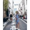 imageBsubseach Womens Long Sleeve Linen Swimsuit Cover Up Button Down Beach Cover Ups Summer Swim Shirt DressesBlue