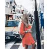 imageBsubseach Womens Long Sleeve Linen Swimsuit Cover Up Button Down Beach Cover Ups Summer Swim Shirt DressesBright Orange