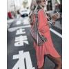 imageBsubseach Womens Long Sleeve Linen Swimsuit Cover Up Button Down Beach Cover Ups Summer Swim Shirt DressesCoral
