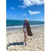 imageBsubseach Womens Long Sleeve Linen Swimsuit Cover Up Button Down Beach Cover Ups Summer Swim Shirt DressesDark Brown