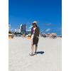 imageBsubseach Womens Long Sleeve Linen Swimsuit Cover Up Button Down Beach Cover Ups Summer Swim Shirt DressesDark Brown