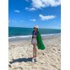 imageBsubseach Womens Long Sleeve Linen Swimsuit Cover Up Button Down Beach Cover Ups Summer Swim Shirt DressesGreen