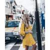 imageBsubseach Womens Long Sleeve Linen Swimsuit Cover Up Button Down Beach Cover Ups Summer Swim Shirt DressesOrange