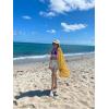 imageBsubseach Womens Long Sleeve Linen Swimsuit Cover Up Button Down Beach Cover Ups Summer Swim Shirt DressesOrange