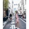 imageBsubseach Womens Long Sleeve Linen Swimsuit Cover Up Button Down Beach Cover Ups Summer Swim Shirt DressesPink