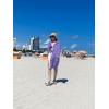 imageBsubseach Womens Long Sleeve Linen Swimsuit Cover Up Button Down Beach Cover Ups Summer Swim Shirt DressesPurple