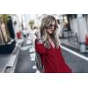 imageBsubseach Womens Long Sleeve Linen Swimsuit Cover Up Button Down Beach Cover Ups Summer Swim Shirt DressesRed