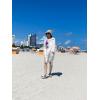 imageBsubseach Womens Long Sleeve Linen Swimsuit Cover Up Button Down Beach Cover Ups Summer Swim Shirt DressesWhite
