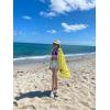 imageBsubseach Womens Long Sleeve Linen Swimsuit Cover Up Button Down Beach Cover Ups Summer Swim Shirt DressesYellow