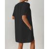 imageBsubseach Womens Swimsuit Cover Up Shirt Button Down Short Sleeve Bathing Suit Coverup Summer Beach DressBlack