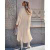 imageBsubseach Swimsuit Coverup for Women 2025 Casual Dresses Button Down Beach Dress Long Kimonos Cardigans with PocketsApricot