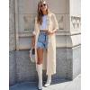 imageBsubseach Swimsuit Coverup for Women 2025 Casual Dresses Button Down Beach Dress Long Kimonos Cardigans with PocketsApricot