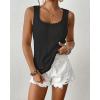 imageBsubseach Womens Crochet Sleeveless Top Summer Hollow Out Crochet Sweater Vest Mesh Vacation Beach Cover UpsBlack
