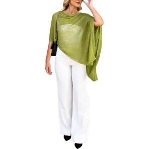 imageBsubseach Shrug Sheer Poncho Shawl Crochet Swimsuit Cover Up Off The Shoulder Tops for Women Caribbean Vacation OutfitsGreen