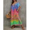 imageBsubseach Kaftan Dresses for Women Plus Swimsuit Cover Up Caftan Loungewear Dress Resort WearGmulticolour Print