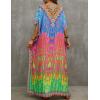 imageBsubseach Kaftan Dresses for Women Plus Swimsuit Cover Up Caftan Loungewear Dress Resort WearGmulticolour Print