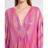 imageBsubseach Kaftan Dresses for Women Sparkly Glitter Batwing Sleeve Kaftan Cover Up Beach Maxi Dress LoungewearMulticolour1