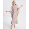 imageBsubseach Kaftan Dresses for Women Sparkly Glitter Batwing Sleeve Kaftan Cover Up Beach Maxi Dress LoungewearMulticolour2