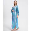 imageBsubseach Kaftan Dresses for Women Sparkly Glitter Batwing Sleeve Kaftan Cover Up Beach Maxi Dress LoungewearMulticolour3
