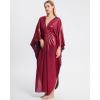 imageBsubseach Kaftan Dresses for Women Sparkly Glitter Batwing Sleeve Kaftan Cover Up Beach Maxi Dress LoungewearRed