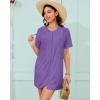 imageBsubseach Terry Cloth Cover Up  Women 2025 Zipper Swimsuit Coverup Hooded Swim Robes Beach Coverups with PocketsPurple