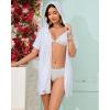 imageBsubseach Terry Cloth Cover Up  Women 2025 Zipper Swimsuit Coverup Hooded Swim Robes Beach Coverups with PocketsWhite