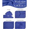 imageBsubseach Terry Cloth Cover Up  Women Zip Up Long Sleeve Swimsuit Coverup Hooded Bath Robes with PocketsBlue