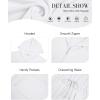 imageBsubseach Terry Cloth Cover Up  Women Zip Up Long Sleeve Swimsuit Coverup Hooded Bath Robes with PocketsWhite