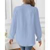imageBsubseach Womens Tops Ruffle Long Sleeve Swiss Dot Blouses for Women Dressy Casual Fashion ShirtsLight Blue