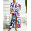 imageBsubseach Kimono Swimsuit Cover Ups for Women Robe Pool Cover Up Long Beach Dress Colorful Cardigan for SwimwearBhalo Dyeing