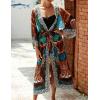 imageBsubseach Kimono Swimsuit Cover Ups for Women Robe Pool Cover Up Long Beach Dress Colorful Cardigan for SwimwearBhawks