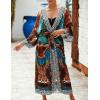 imageBsubseach Kimono Swimsuit Cover Ups for Women Robe Pool Cover Up Long Beach Dress Colorful Cardigan for SwimwearBhawks