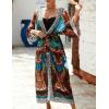imageBsubseach Kimono Swimsuit Cover Ups for Women Robe Pool Cover Up Long Beach Dress Colorful Cardigan for SwimwearBhawks