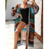 imageBsubseach Kimono Swimsuit Cover Ups for Women Robe Pool Cover Up Long Beach Dress Colorful Cardigan for SwimwearBhawks