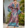imageBsubseach Kimono Swimsuit Cover Ups for Women Robe Pool Cover Up Long Beach Dress Colorful Cardigan for SwimwearSnake