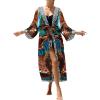 imageBsubseach Kimono Swimsuit Cover Ups for Women Robe Pool Cover Up Long Beach Dress Colorful Cardigan for SwimwearBhawks