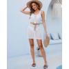 imageBsubseach Womens Crochet Swimsuit Cover Up Sleeveless Bikini Swimwear Cover UpWhite1