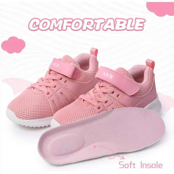 imageAkk Girls Shoes Kids Boys Athletic Running Gym Tennis Sneakers for Little Kid Pink Size 15Akk Girls Shoes Kids Boys Athletic Running Gym Tennis Sneakers for Little Kid Pink Size 15
