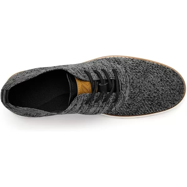 imageAkk Mens Dress Oxfords Shoes  Casual Business Lightweight Mesh SneakersMixblack