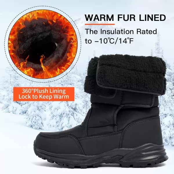 imageAkk Mens Warm Winter Snow Boots Fur Lined Waterproof Boots Outdoor Comfortable Shoes for MenAkk Mens Warm Winter Snow Boots Fur Lined Waterproof Boots Outdoor Comfortable Shoes for Men
