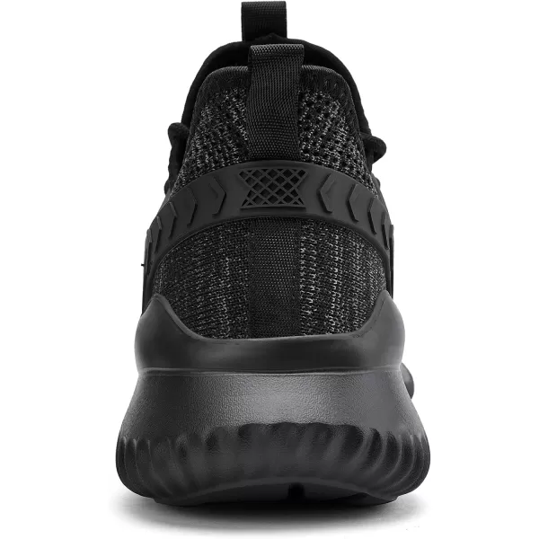 imageAkk Walking Shoes for Men Sneakers  Slip on Tennis Running Memory Foam Shoes for Athletic Workout Gym Indoor Outdoor Lightweight Breathable Casual SneakersMixblack