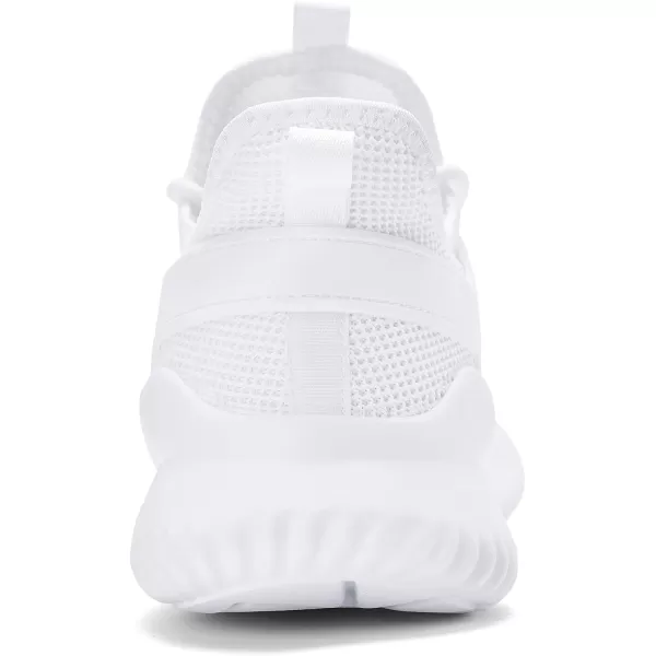 imageAkk Walking Shoes for Men Sneakers  Slip on Tennis Running Memory Foam Shoes for Athletic Workout Gym Indoor Outdoor Lightweight Breathable Casual SneakersHollowwhite