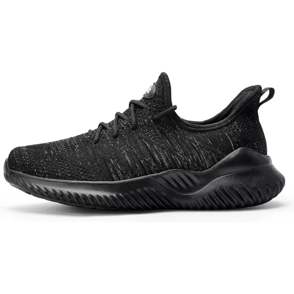 imageAkk Walking Shoes for Men Sneakers  Slip on Tennis Running Memory Foam Shoes for Athletic Workout Gym Indoor Outdoor Lightweight Breathable Casual Sneakers1803mixallblack