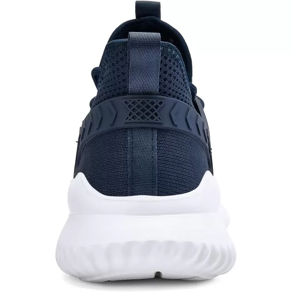 imageAkk Walking Shoes for Men Sneakers  Slip on Tennis Running Memory Foam Shoes for Athletic Workout Gym Indoor Outdoor Lightweight Breathable Casual SneakersNavy