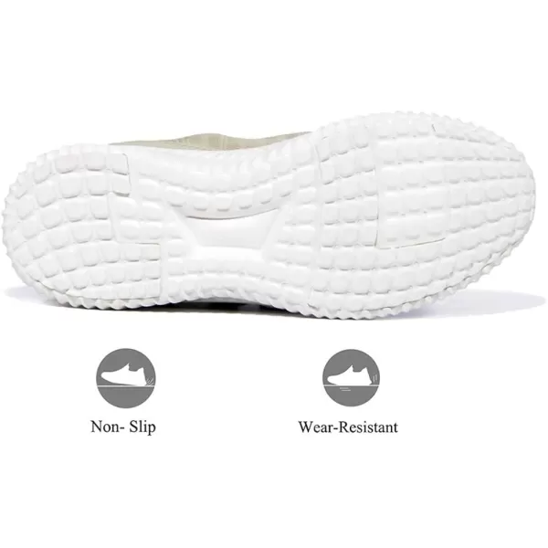 imageAkk Walking Shoes for Women  Slip on Memory Foam Lightweight SneakersZkhaki
