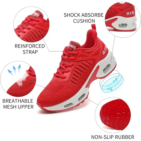 imageAkk Women Air Shoes Running Sneakers Tennis Walking Shoes Mesh Breathable Gym Work Fashion SneakersCrednewcool