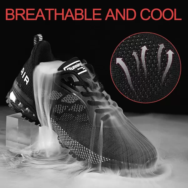 imageAkk Women Air Shoes Running Sneakers Tennis Walking Shoes Mesh Breathable Gym Work Fashion SneakersD WhiteGrey