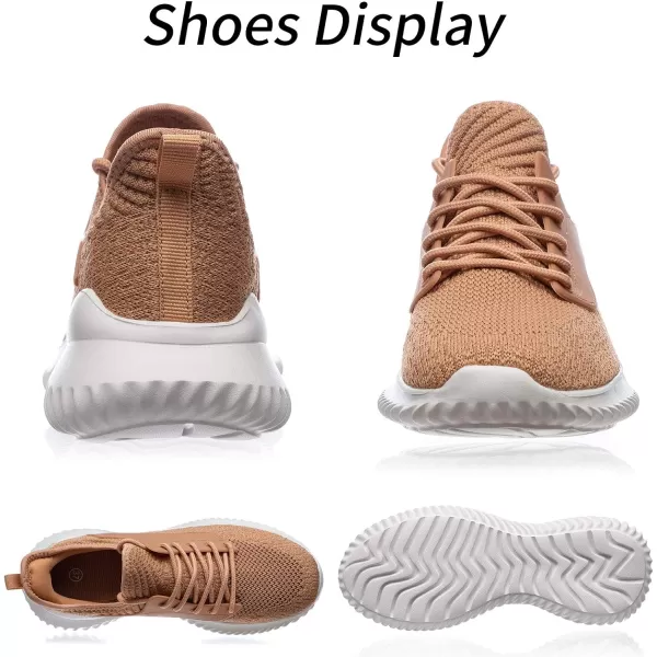 imageAkk Womens Ladies Walking Running Shoes Slip On Lightweight Comfortable Casual Tennis Easy Sneakers Shoes 11 US TanAkk Womens Ladies Walking Running Shoes Slip On Lightweight Comfortable Casual Tennis Easy Sneakers Shoes 11 US Tan