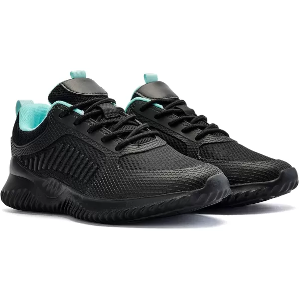 imageAkk Womens Walking Shoes Sneakers  Slip On Memory Foam Lightweight Workout Tennis Running Shoes2203blackblue